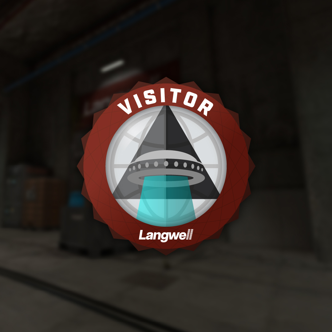 Logo and background for Visitor